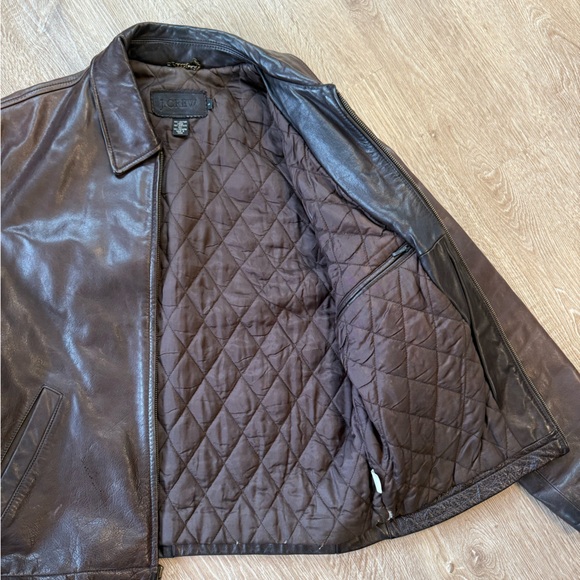 J.Crew Genuine Vintage Leather Jacket - Picture 6 of 8